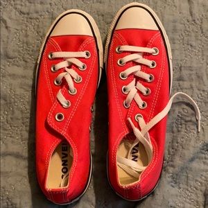 Bright pink converse